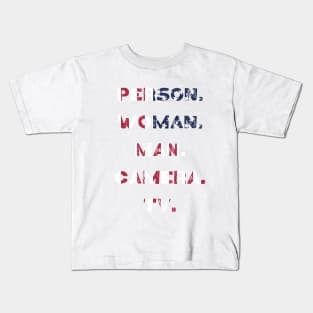 person woman man camera tv Kids T-Shirt